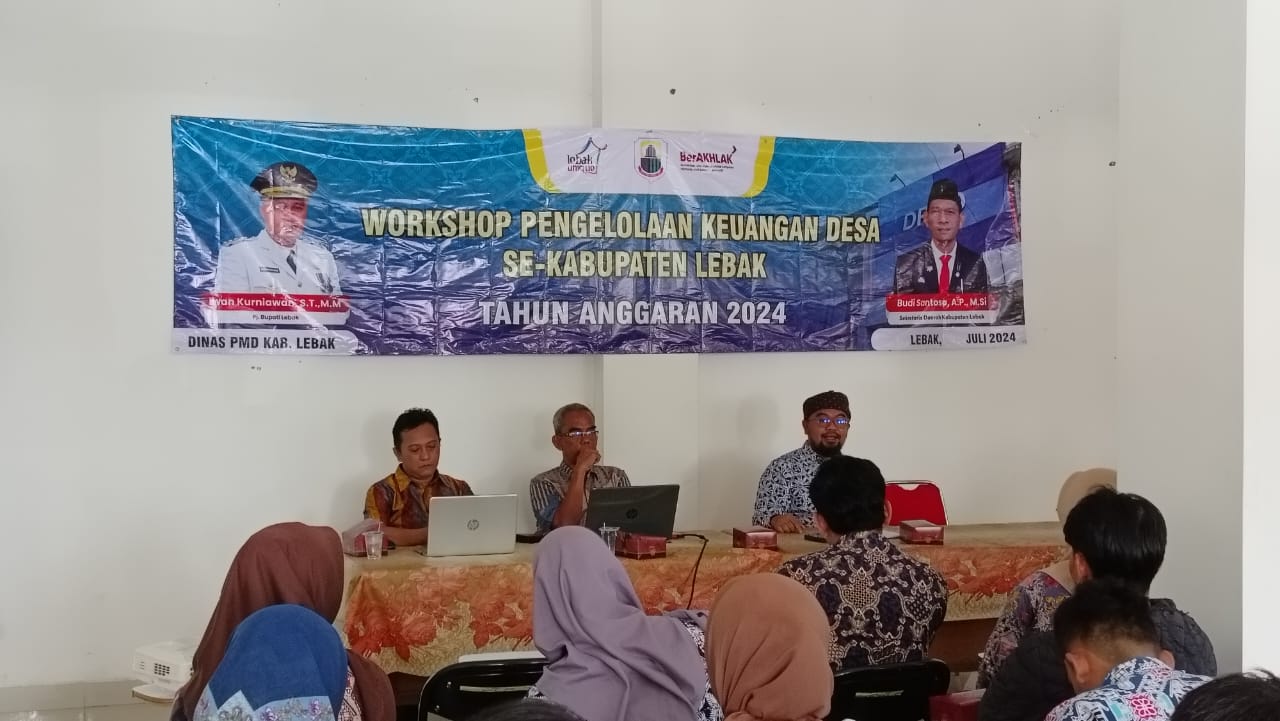 Workshop Pengelolaan Keuangan Desa 2024 oleh Dinas PMD Kabupaten Lebak